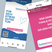 verschiedene Screenshots des Instagrammauftritts