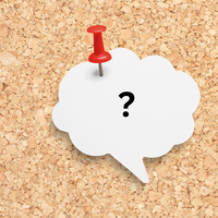 Gesprächsblasen mit ? und ...