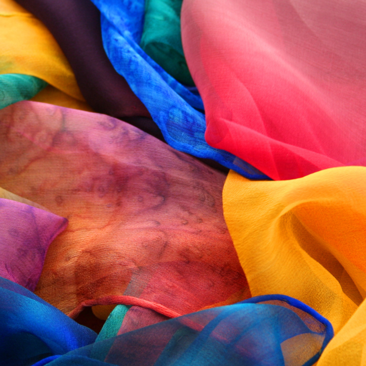 bunte Tücher