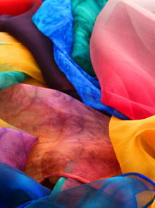 bunte Tücher